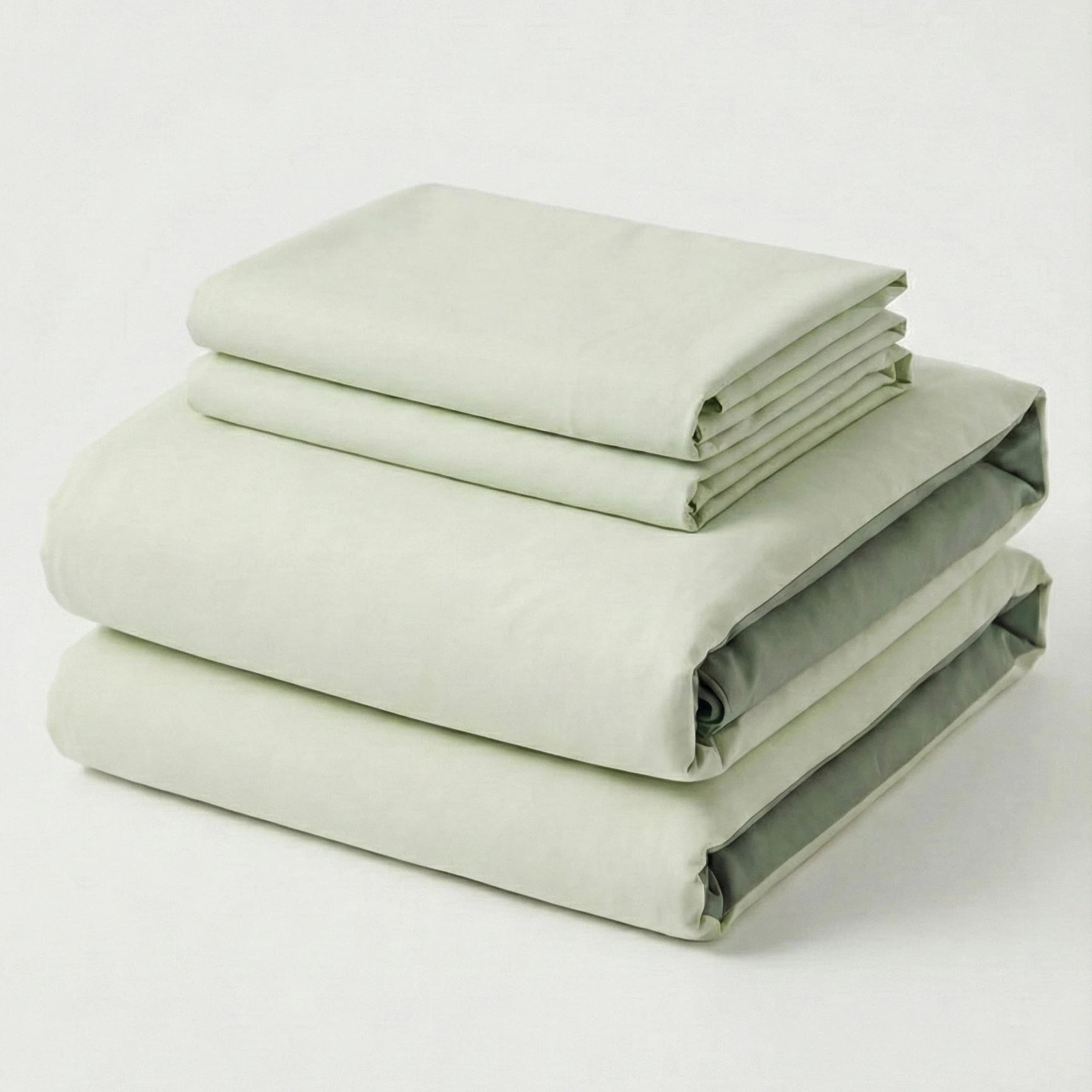 - Ever Lasting - Adeline Pastel Silky Cooling TENCEL™ Bedding Set / Green - Bedding Set - Ever Lasting