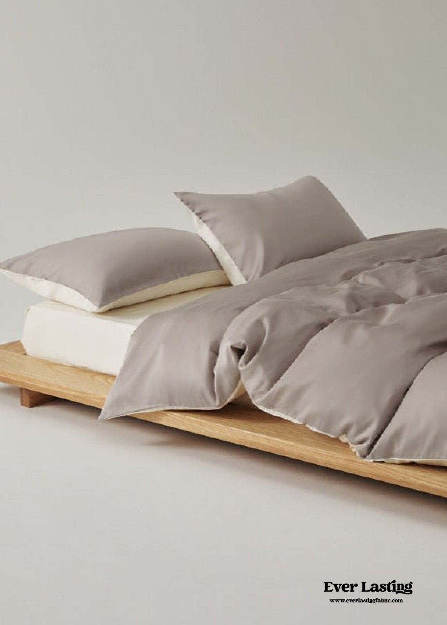 Adeline Pastel Silky TENCEL™ Bedding Set / Yellow - Ever Lasting