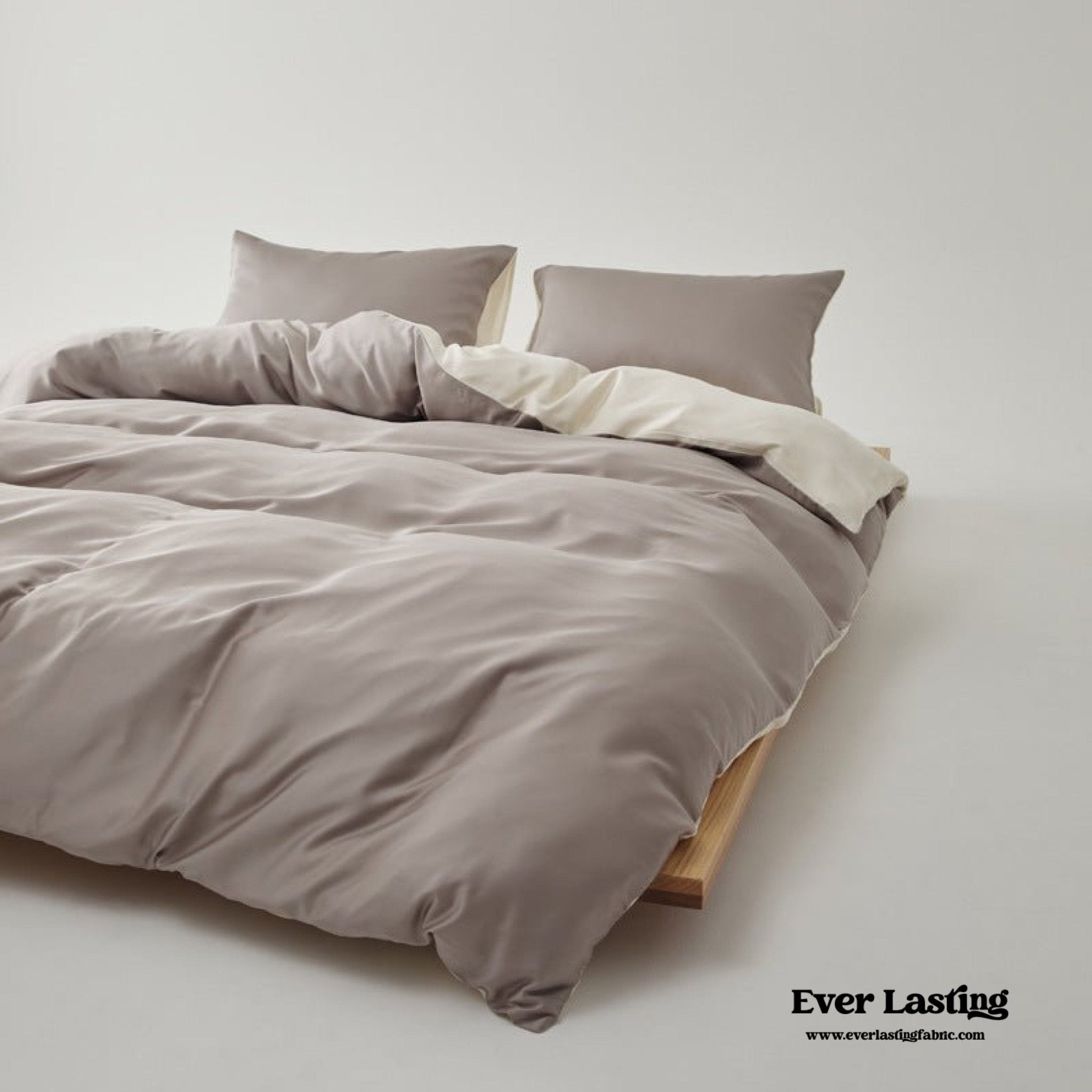 Adeline Pastel Silky TENCEL™ Bedding Set / Yellow - Ever Lasting