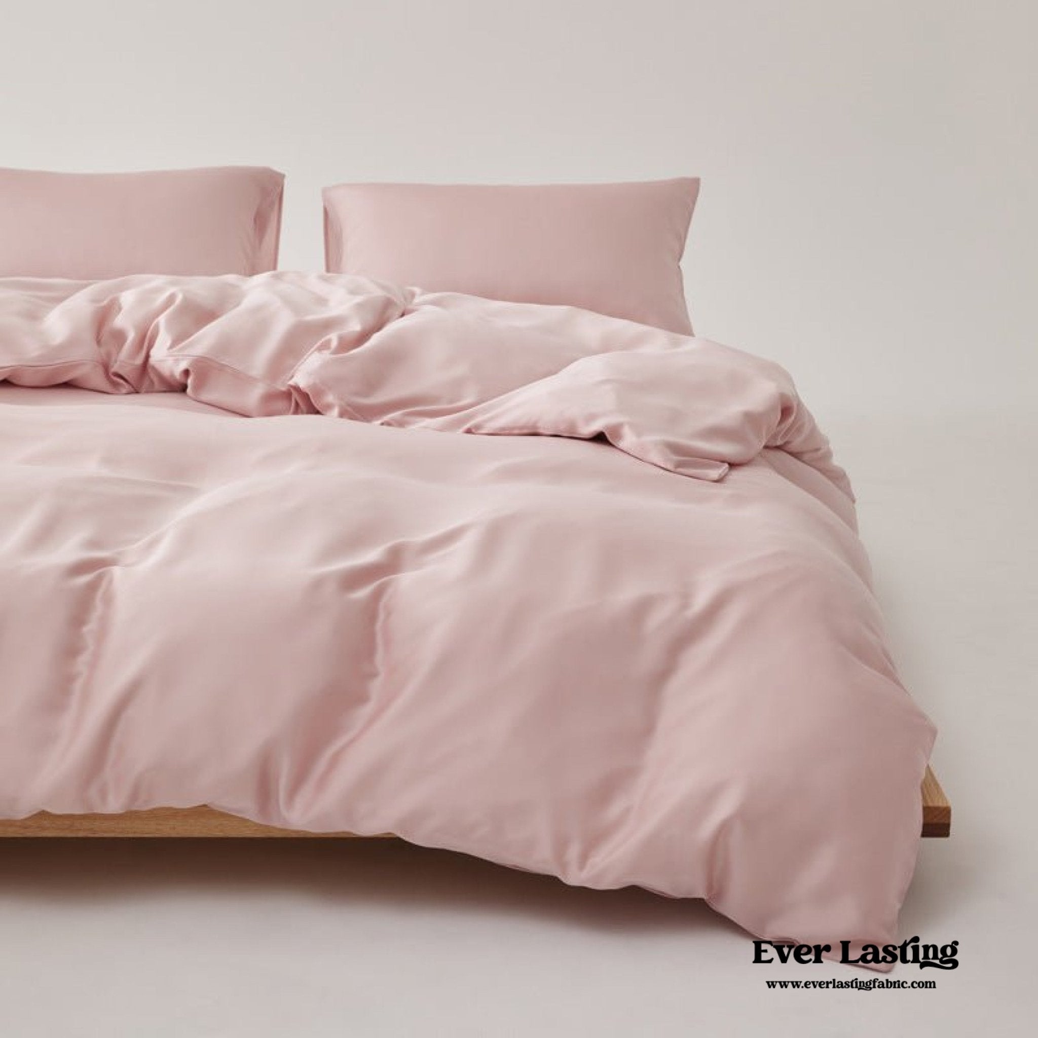 Adeline Pastel Silky TENCEL™ Bedding Set / Yellow - Ever Lasting