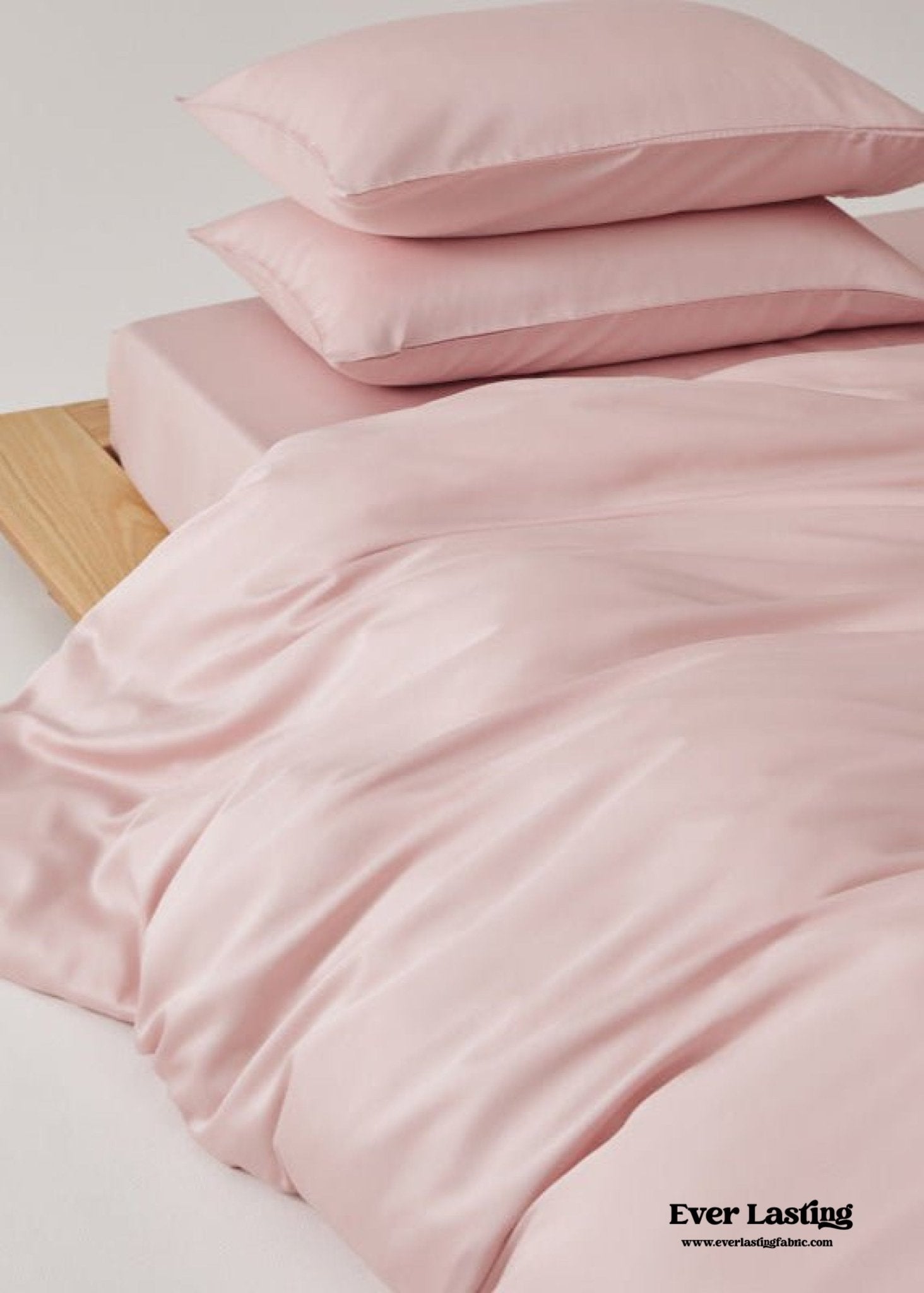 Adeline Pastel Silky TENCEL™ Bedding Set / Yellow - Ever Lasting