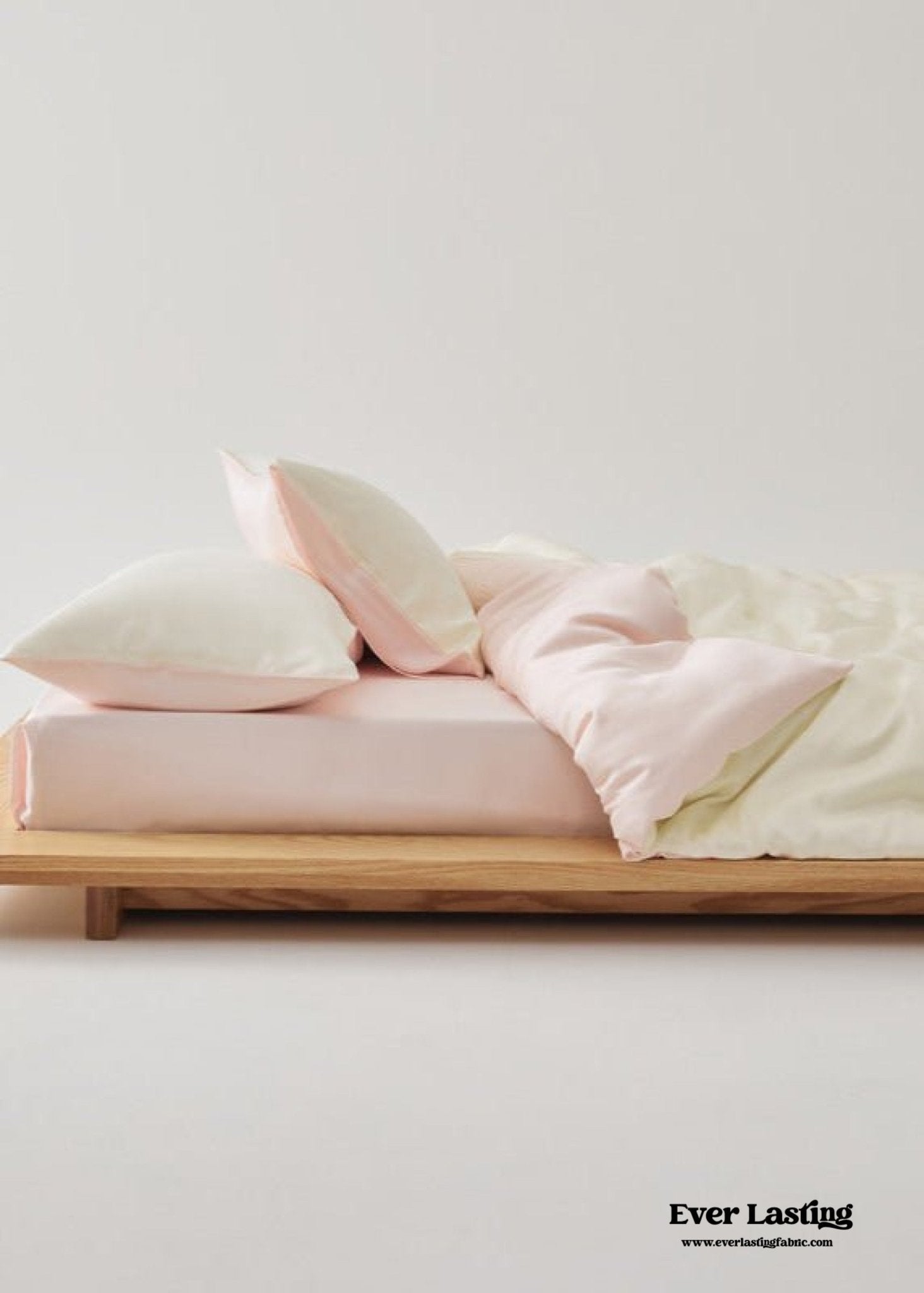 Adeline Pastel Silky TENCEL™ Bedding Set / Yellow - Ever Lasting