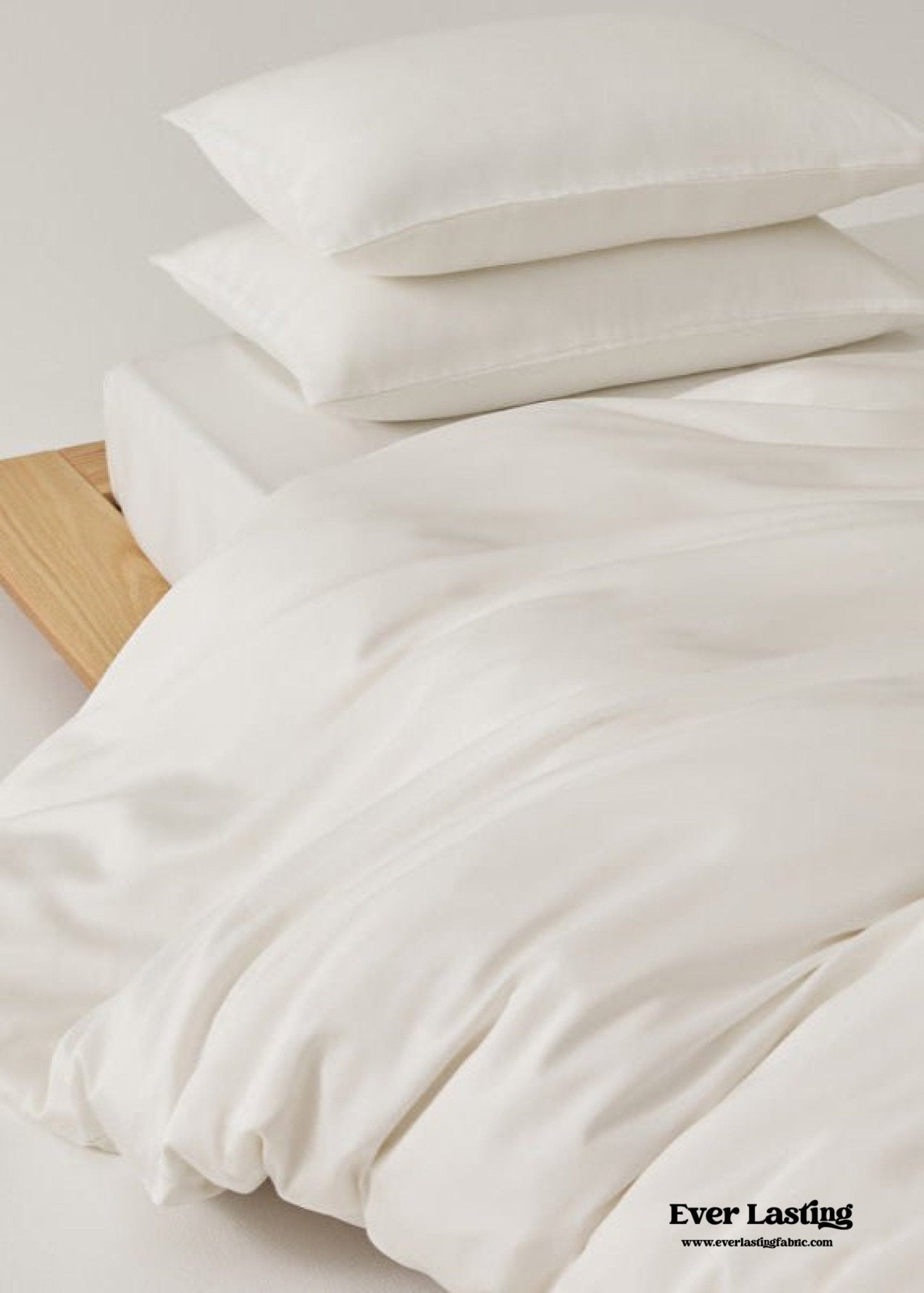 Adeline Pastel Silky TENCEL™ Bedding Set / Yellow - Ever Lasting