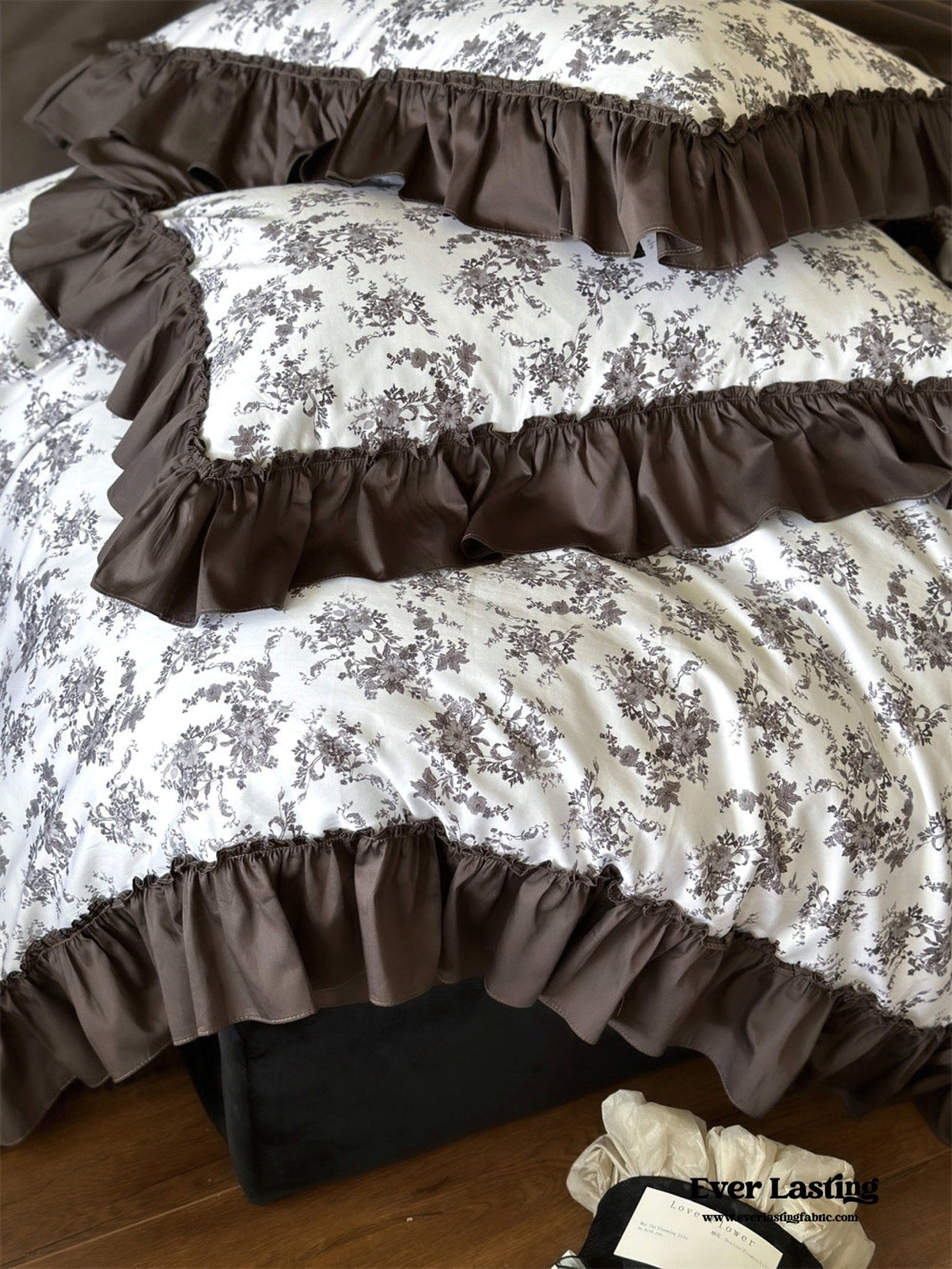 Aimé Romantic Vintage Ruffle Bedding Bundle - Ever Lasting
