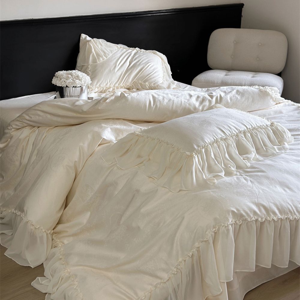 - Ever Lasting - Airy Silky Floral Lace Bedding Bundle - Bedding Bundle - Ever Lasting