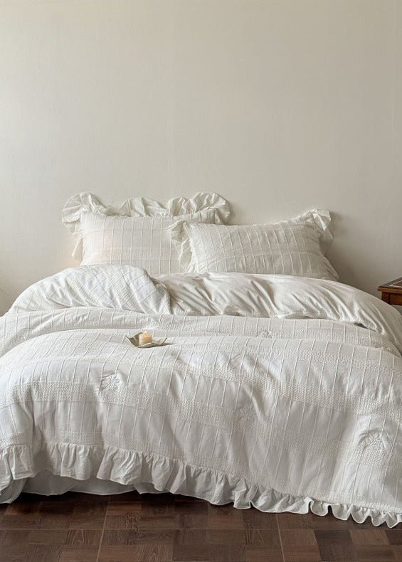 -Ever Lasting - Alaina Ruffle Lace Bedding Bundle -Bedding Bundle -Ever Lasting
