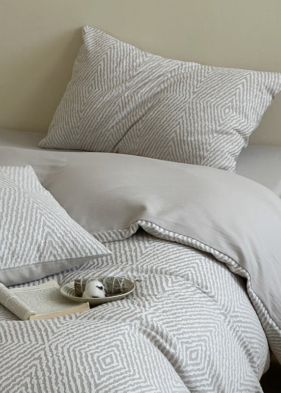 -Ever Lasting - Alder Jacquard Bedding Set / Blue -Bedding Set -Ever Lasting