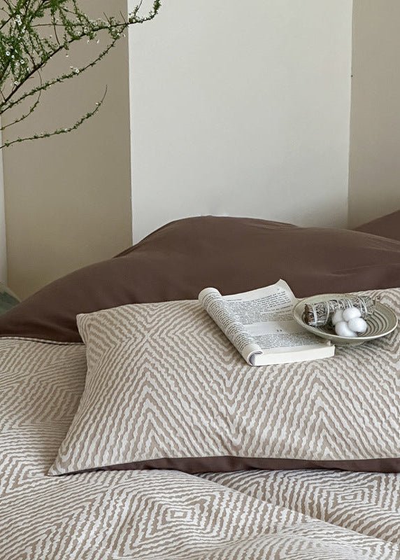-Ever Lasting - Alder Jacquard Bedding Set / Blue -Bedding Set -Ever Lasting