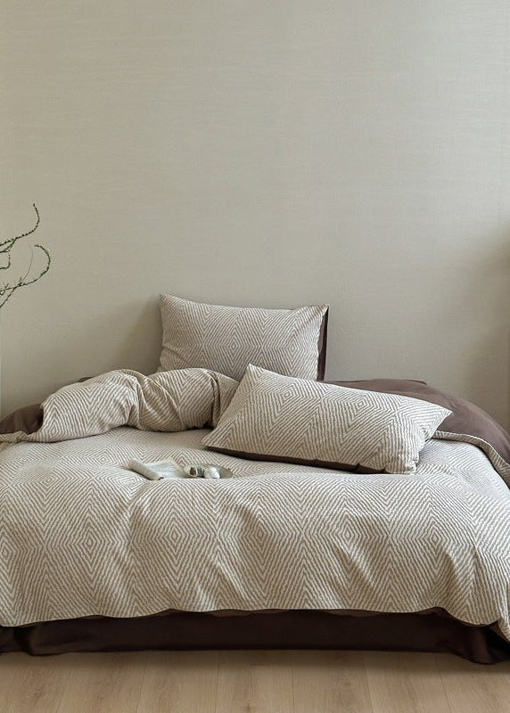 -Ever Lasting - Alder Jacquard Bedding Set / Blue -Bedding Set -Ever Lasting