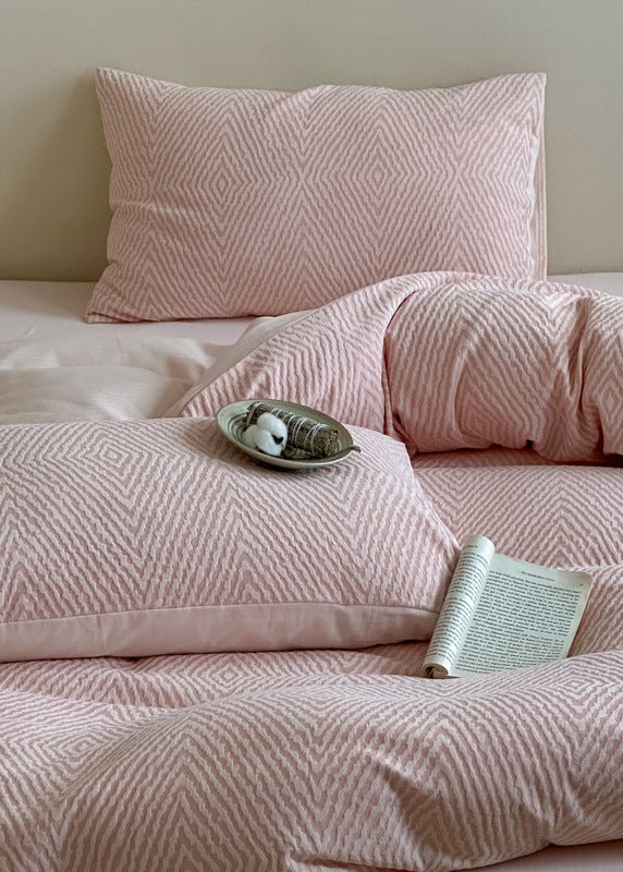 -Ever Lasting - Alder Jacquard Bedding Set / Blue -Bedding Set -Ever Lasting