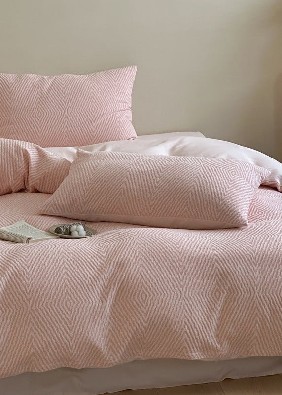 -Ever Lasting - Alder Jacquard Bedding Set / Blue -Bedding Set -Ever Lasting
