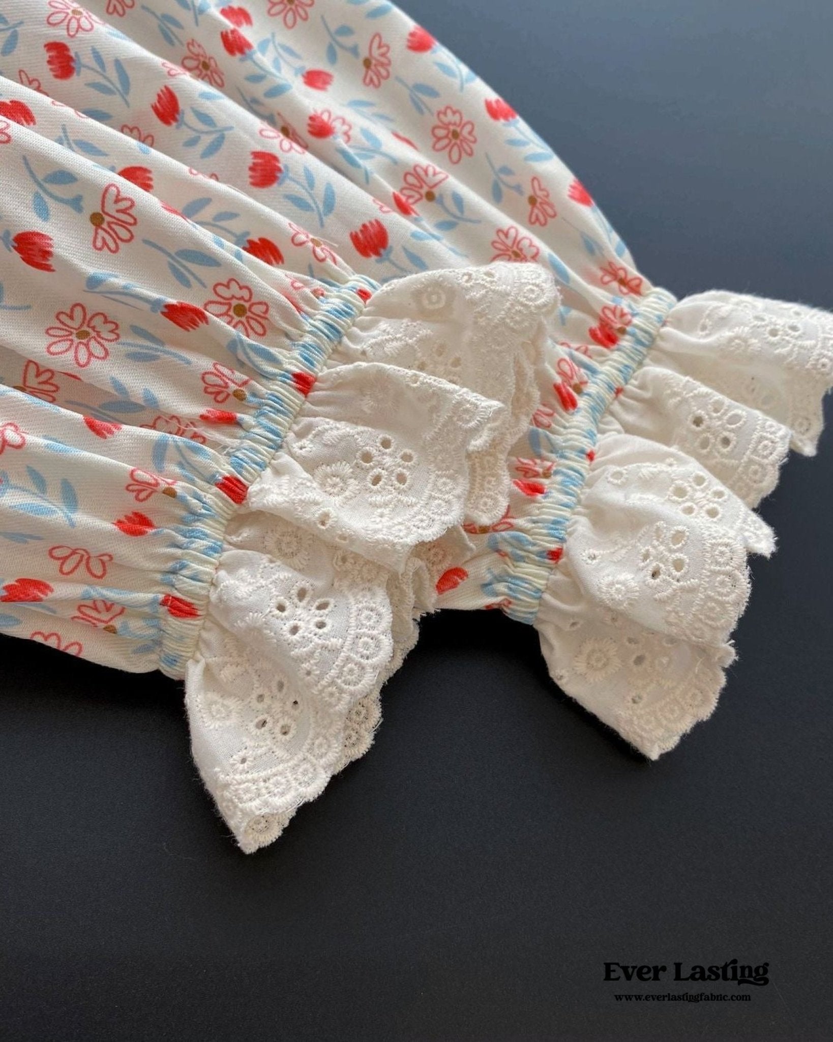 Amie Lace Spring Floral Pajamas - Ever Lasting