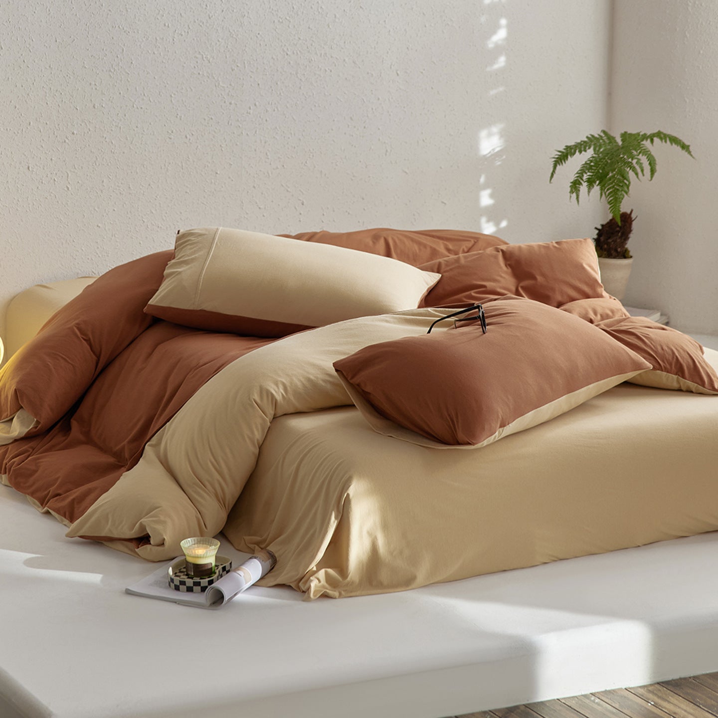- Ever Lasting - Amora Naked Sleep Bedding Set / Beige - Bedding Set - Ever Lasting