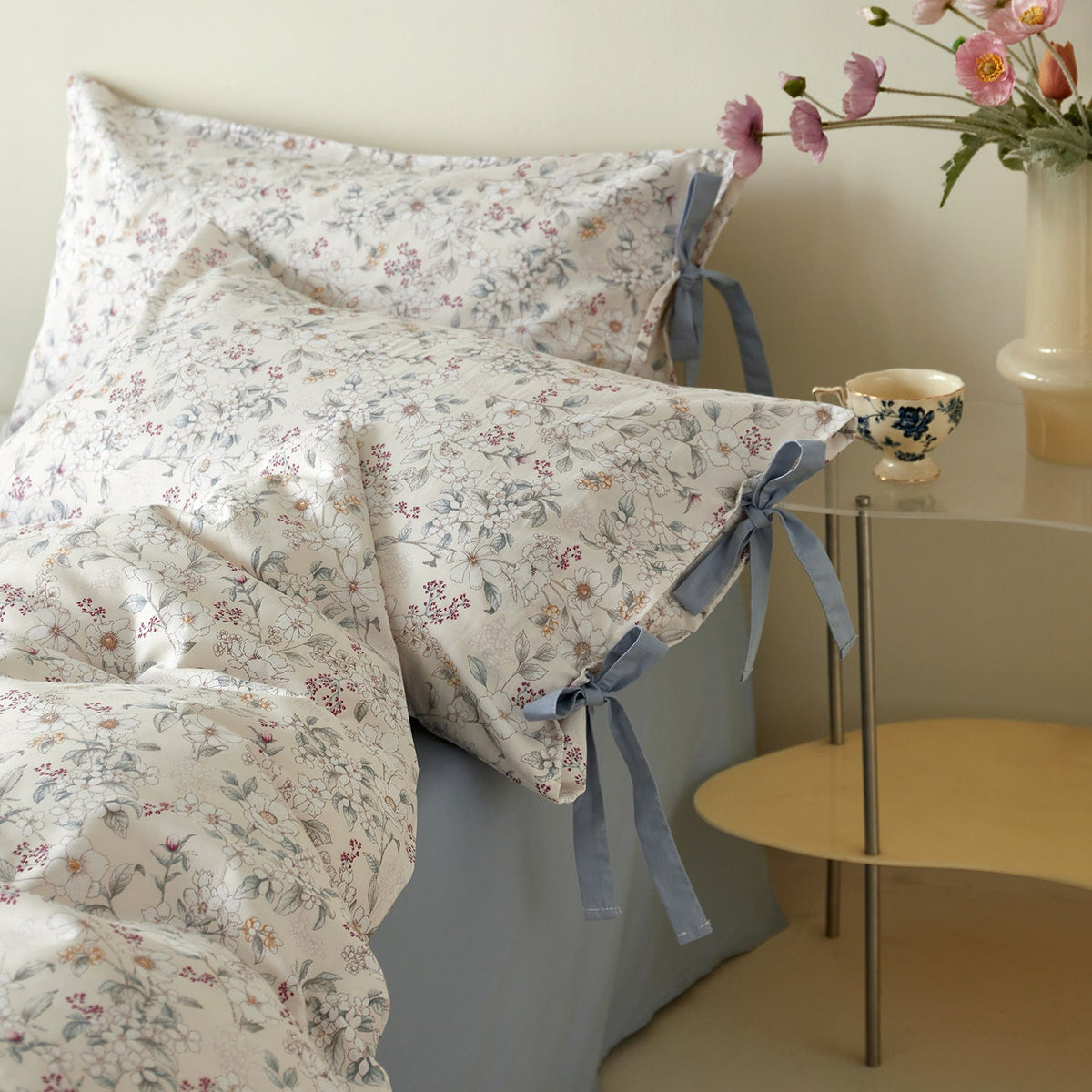 -Ever Lasting - Annelise Floral Bedding Set / Green -Bedding Set -Ever Lasting