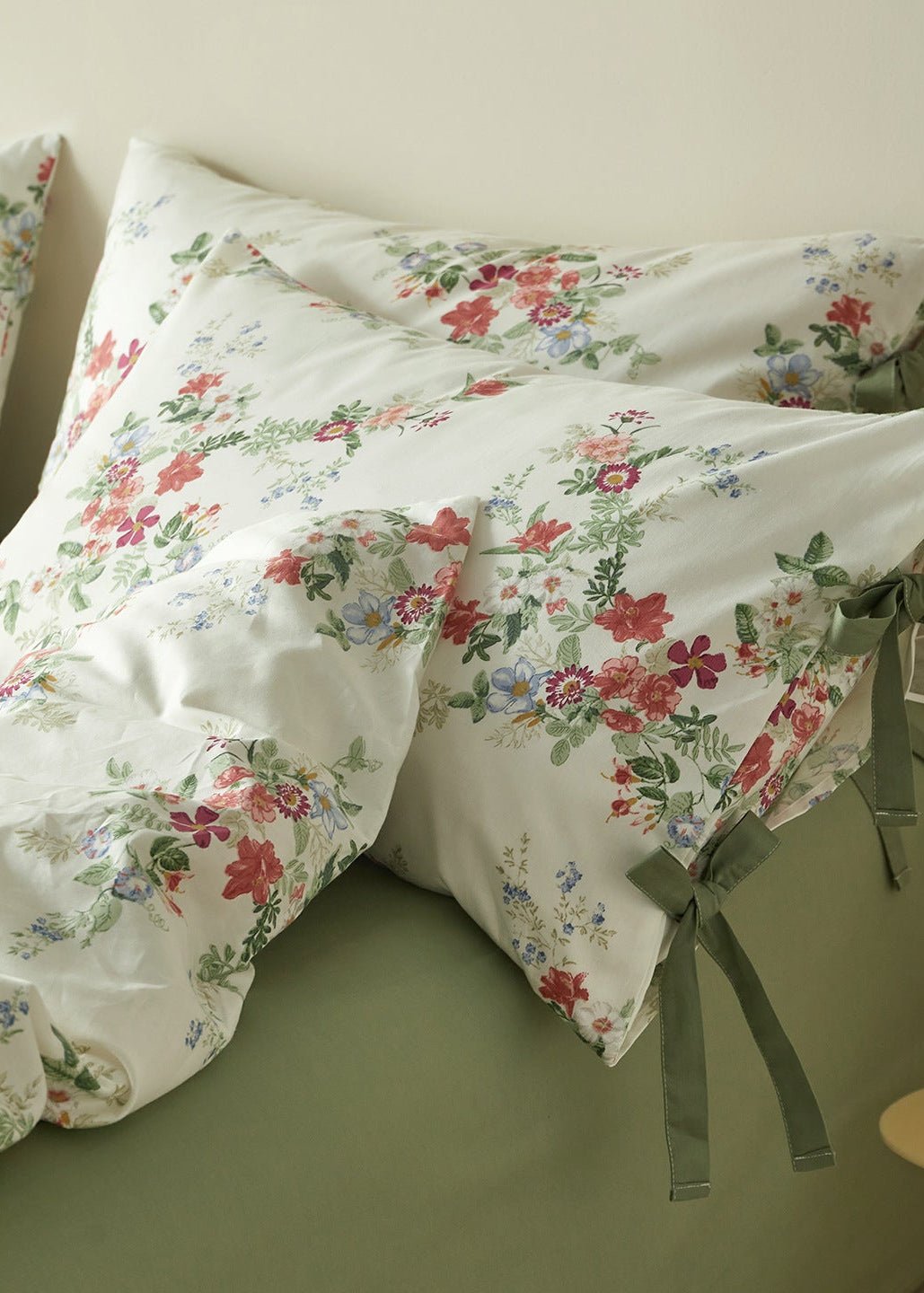 -Ever Lasting - Annelise Floral Bedding Set / Green -Bedding Set -Ever Lasting