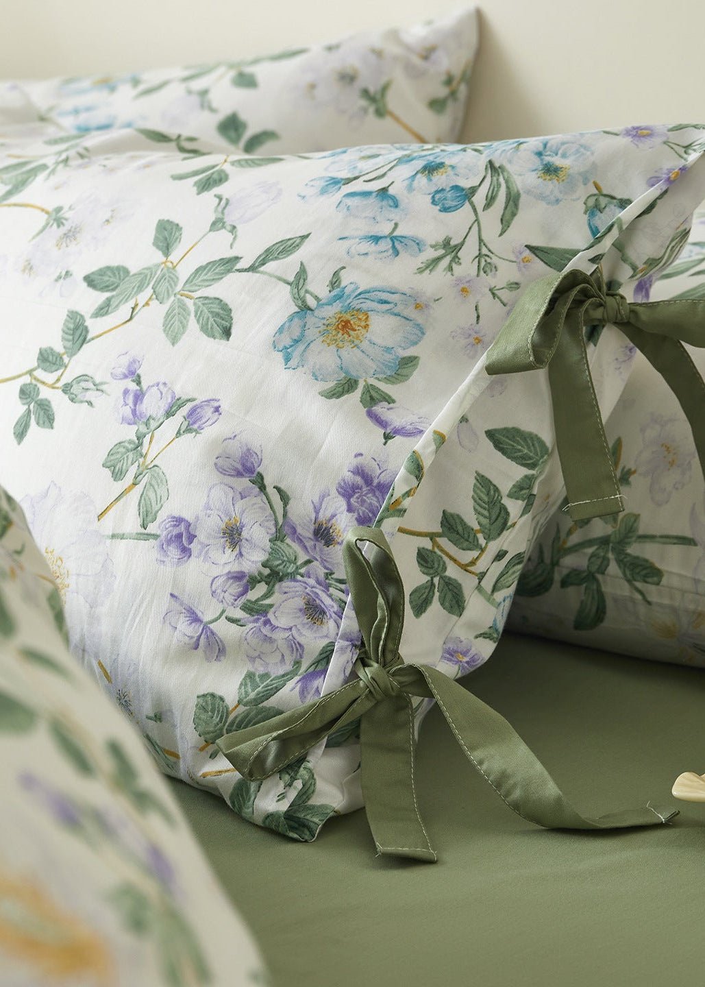 -Ever Lasting - Annelise Floral Bedding Set / Green -Bedding Set -Ever Lasting