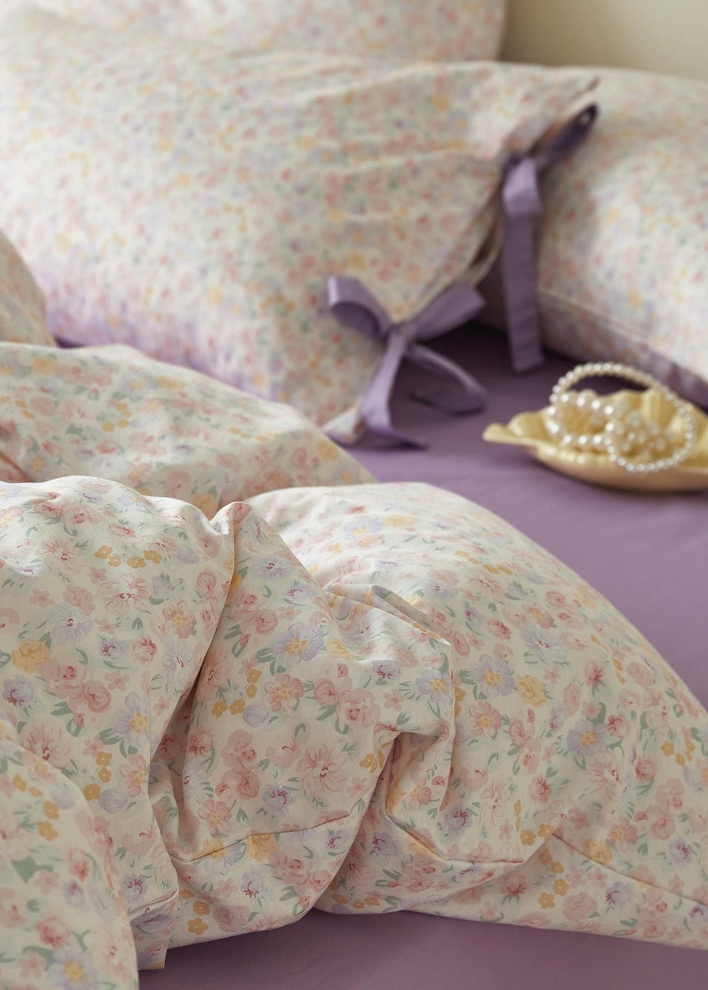 -Ever Lasting - Annelise Floral Bedding Set / Green -Bedding Set -Ever Lasting