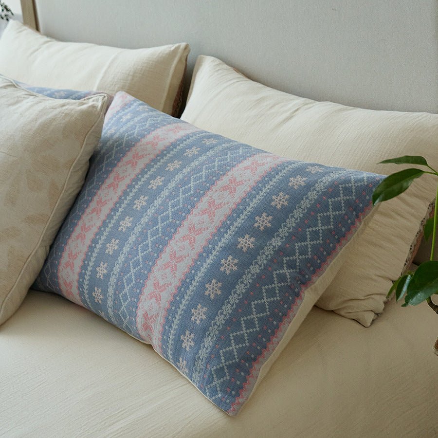 - Ever Lasting - Anya Striped Jacquard Bedding Set / Blue - Bedding Set - Ever Lasting