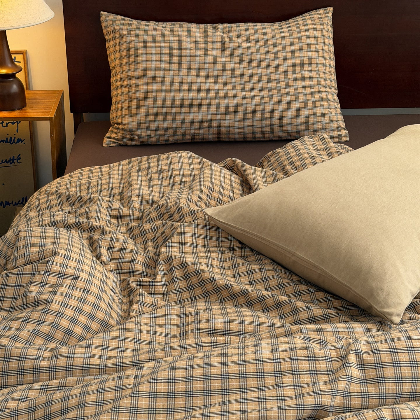 -Ever Lasting - Archer Gingham Bedding Set / Blue -Bedding Set -Ever Lasting