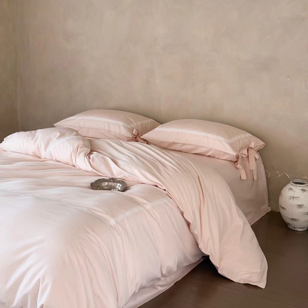 - Ever Lasting - Arden Pastel Bedding Set / Pink - Bedding Set - Ever Lasting