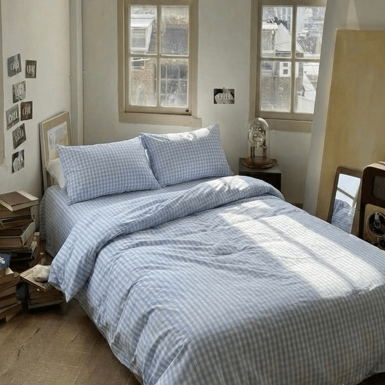 - Ever Lasting - Assorted Gingham & Plaid Small Room Bed Sheets - Bed Sheet - Ever Lasting