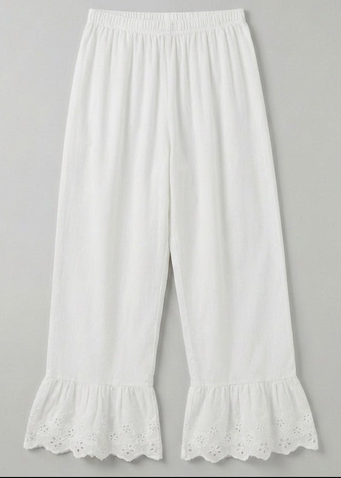 - Ever Lasting - Avery Long - Sleeve & Long - Pant Floral Pajama Set / White - Pajamas - Ever Lasting