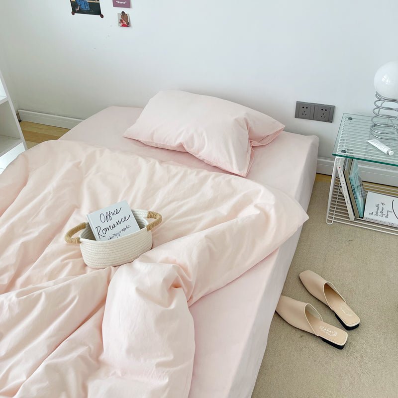 - Ever Lasting - Barbie Pink Washed Cotton Bedding Set - Bedding Set - Ever Lasting