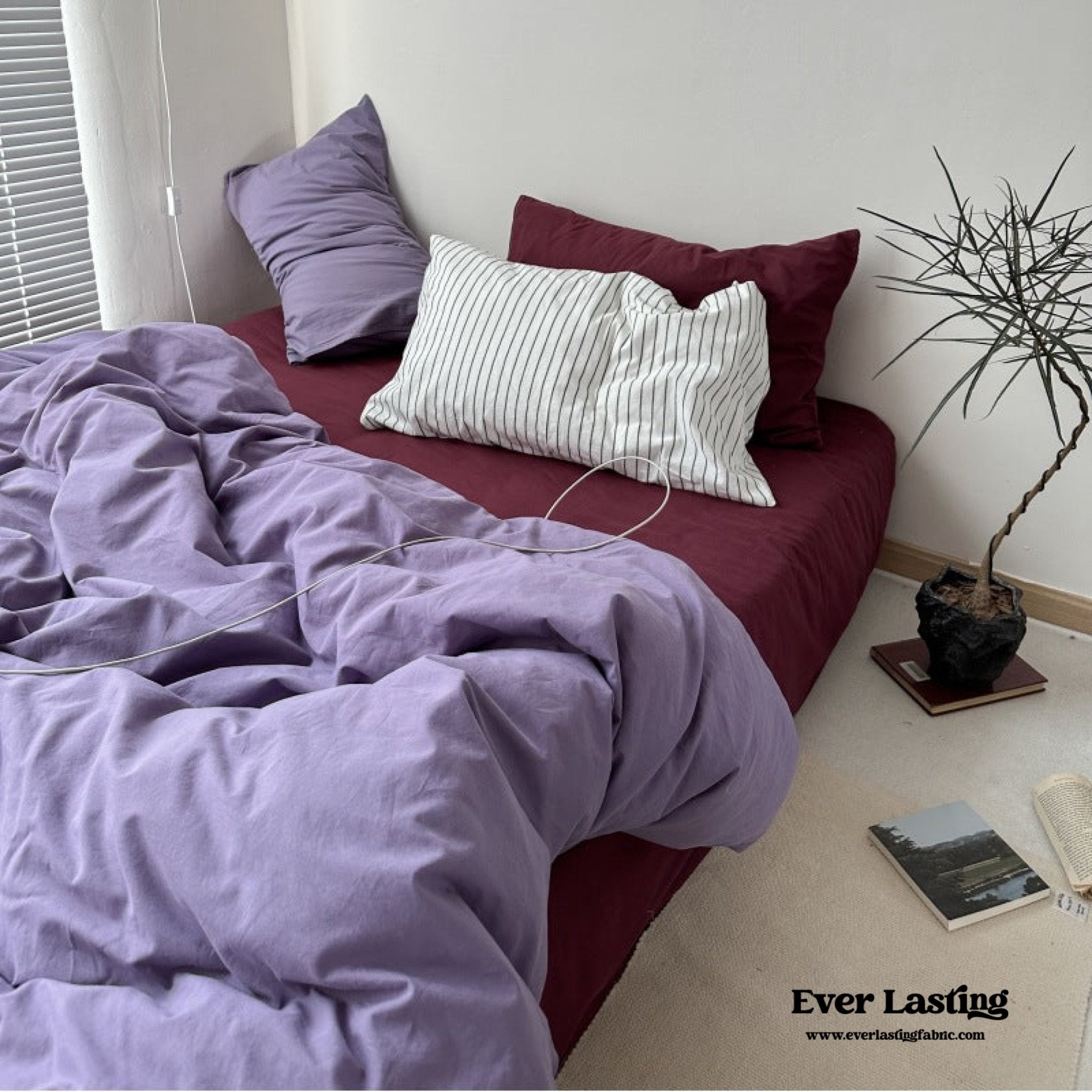 Berry Purple Bed Sheet - Ever Lasting