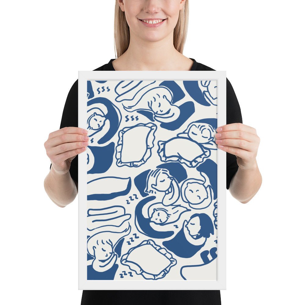 -Ever Lasting - Blue Dreams - Cozy Bedroom Art Print - Ever Lasting