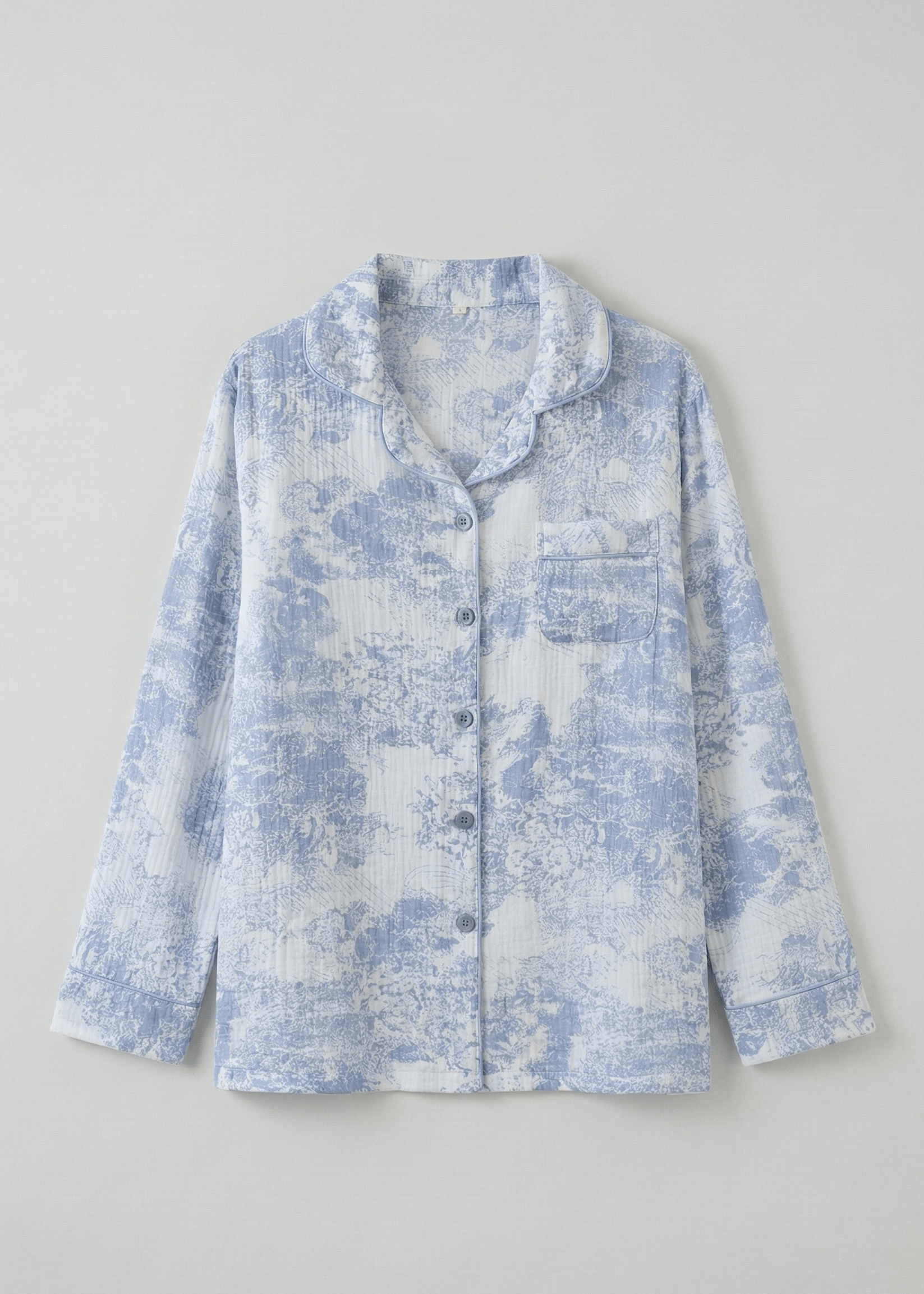 - Ever Lasting - Blush Mist Cotton Pajama Set / Blue - Pajamas - Ever Lasting