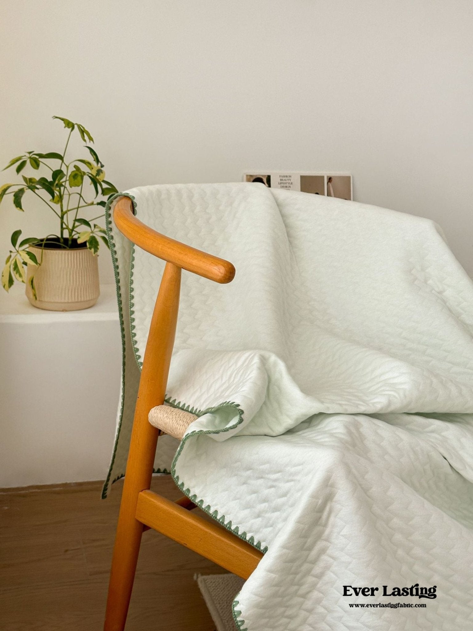 Breathable Pastel Knitted Blanket / Lemon Yellow - Ever Lasting