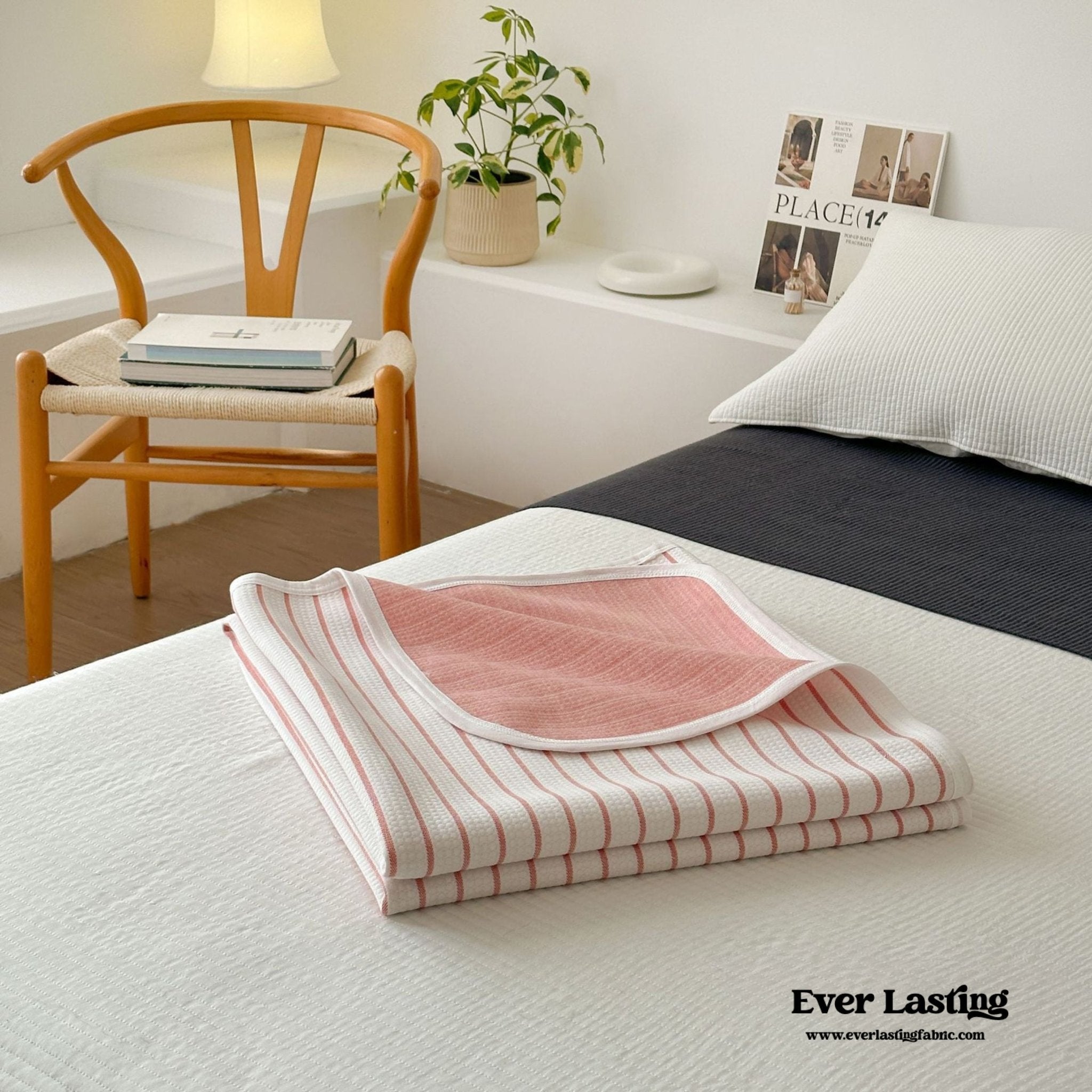 Breathable Pastel Knitted Blanket / Lemon Yellow - Ever Lasting