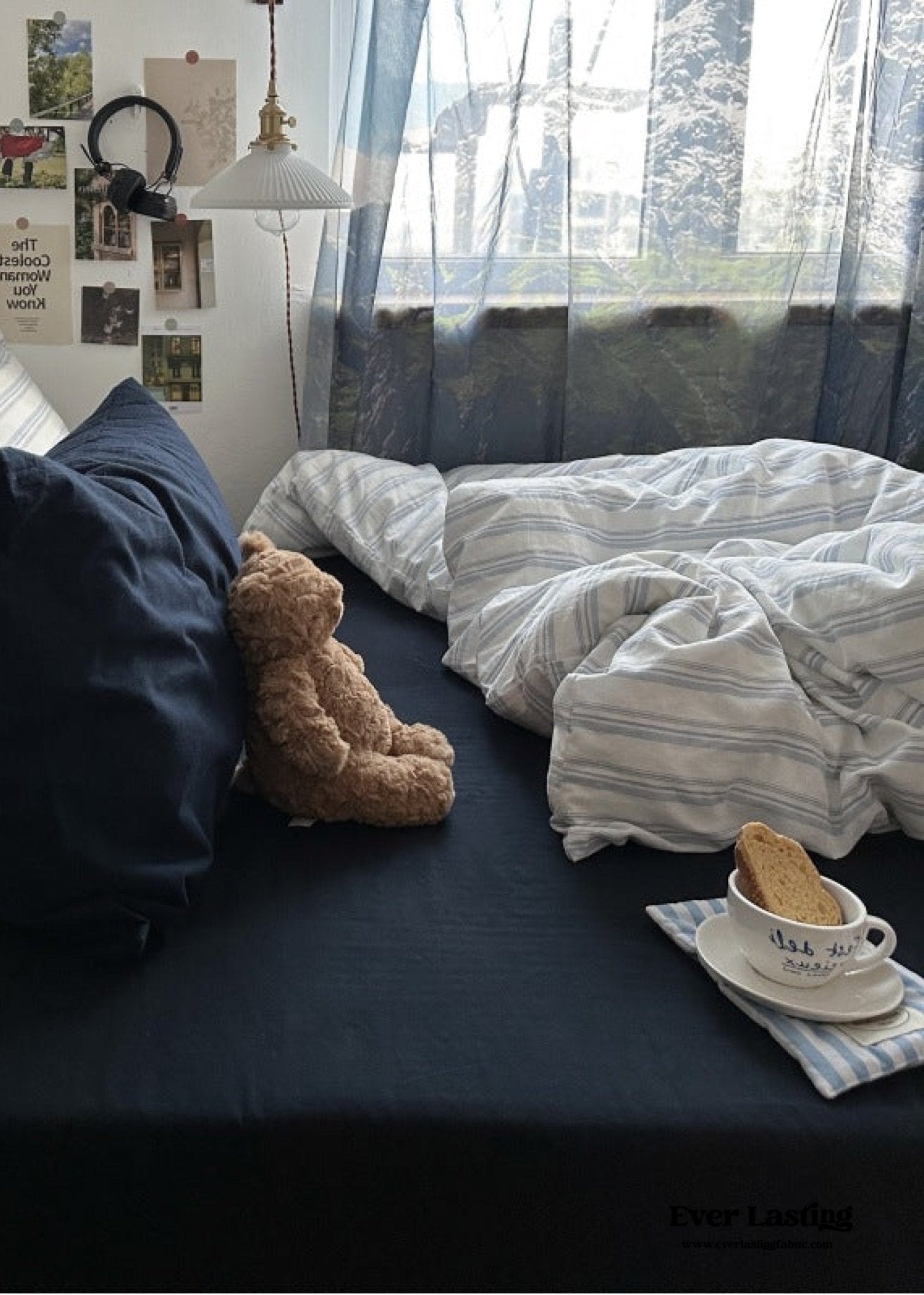 Breezy Stripe Washed Cotton Bedding Bundle - Ever Lasting