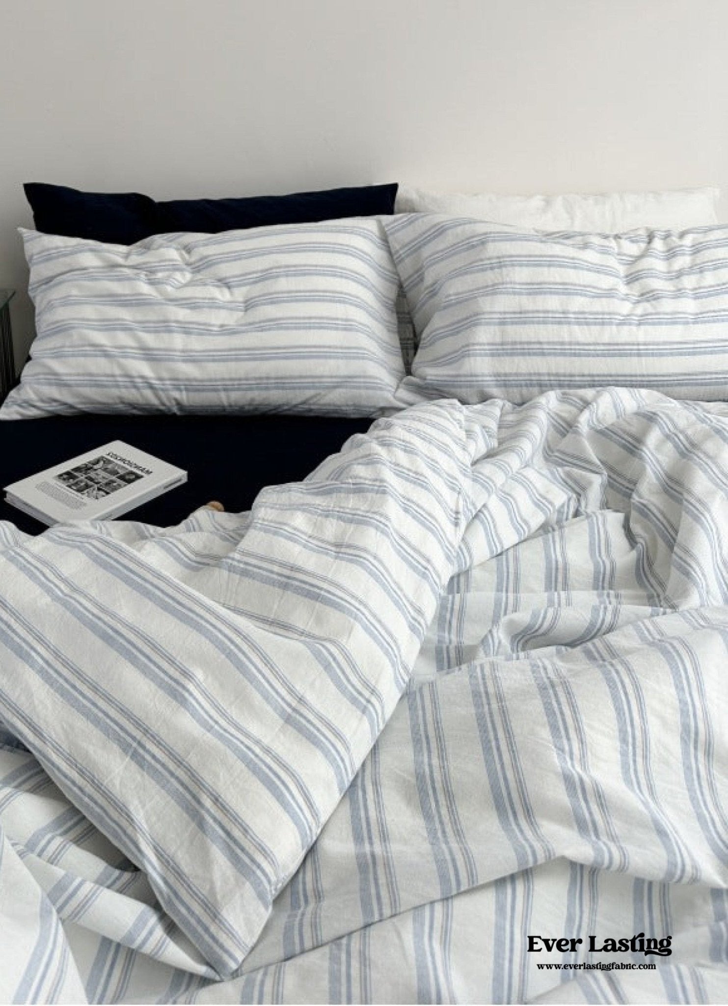 Breezy Stripe Washed Cotton Bedding Bundle - Ever Lasting