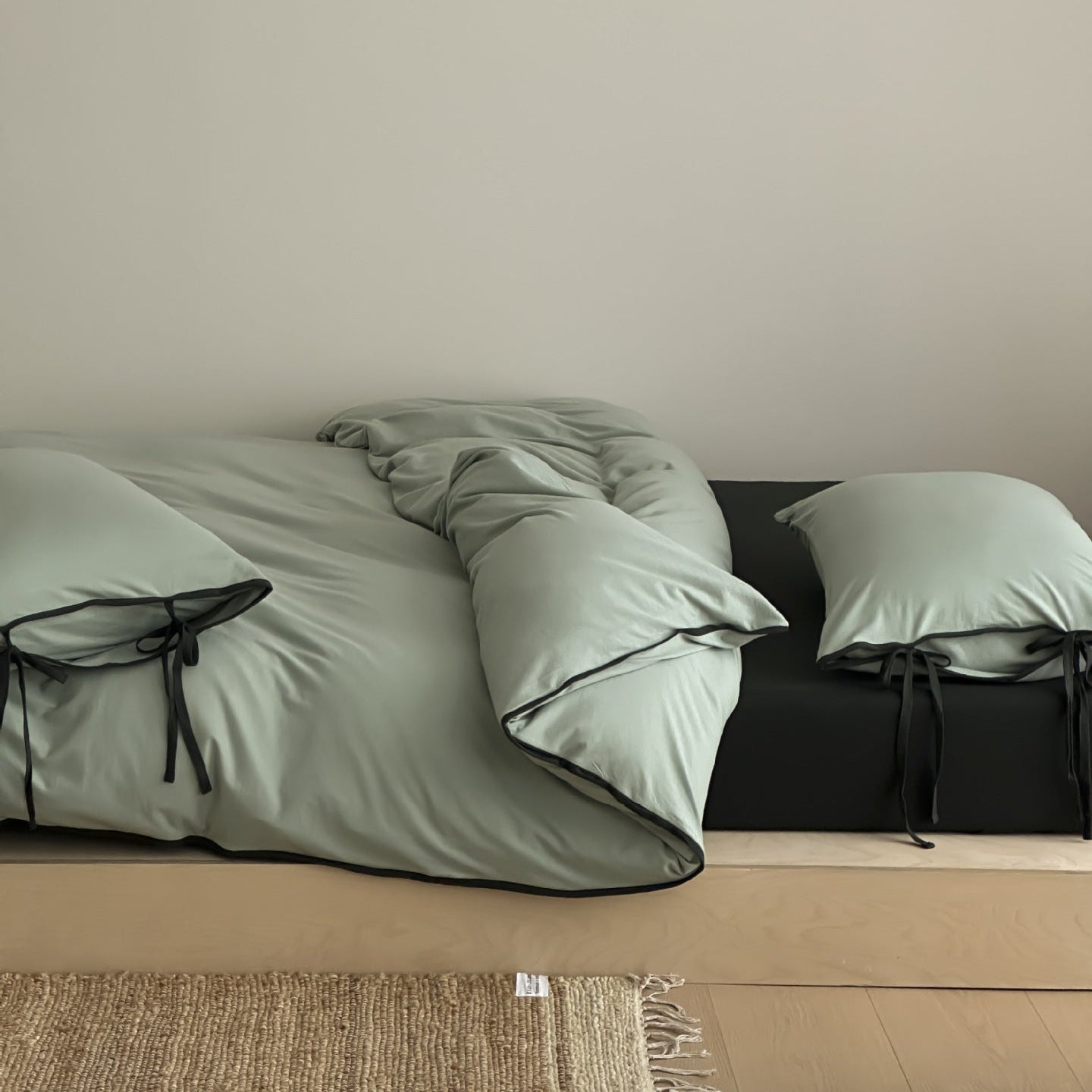 - Ever Lasting - Brianna Ribbon Tied Pillowcases (3 Shades) - Pillowcases - Ever Lasting