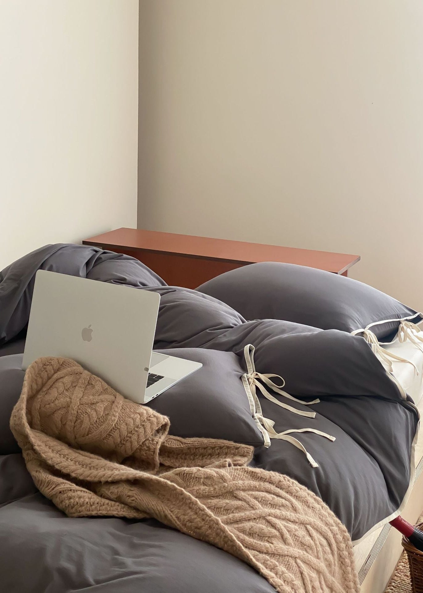 - Ever Lasting - Brianna Ribbon Tied Pillowcases (3 Shades) - Pillowcases - Ever Lasting