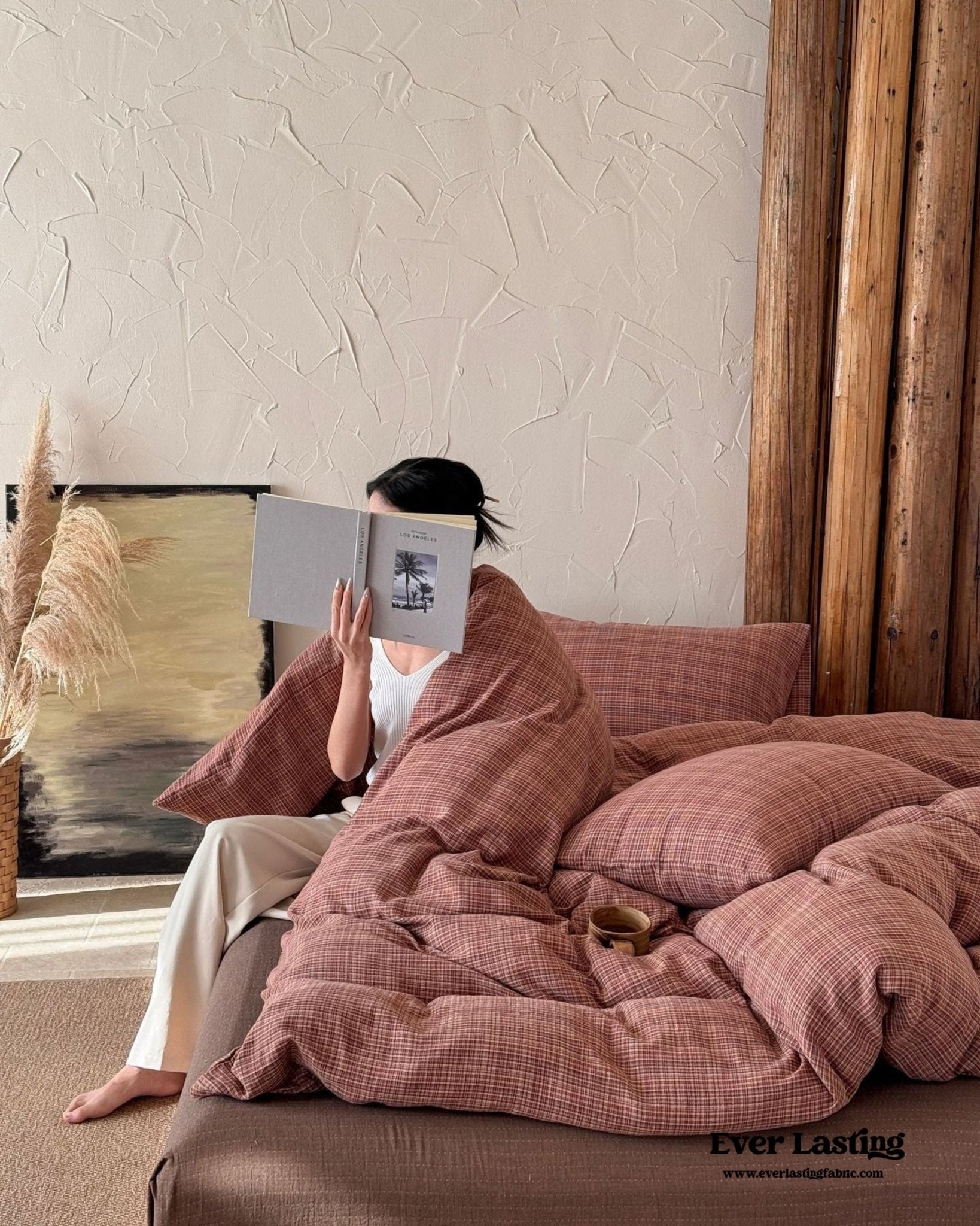 British Vintage Plaid Bedding Set / Black - Ever Lasting