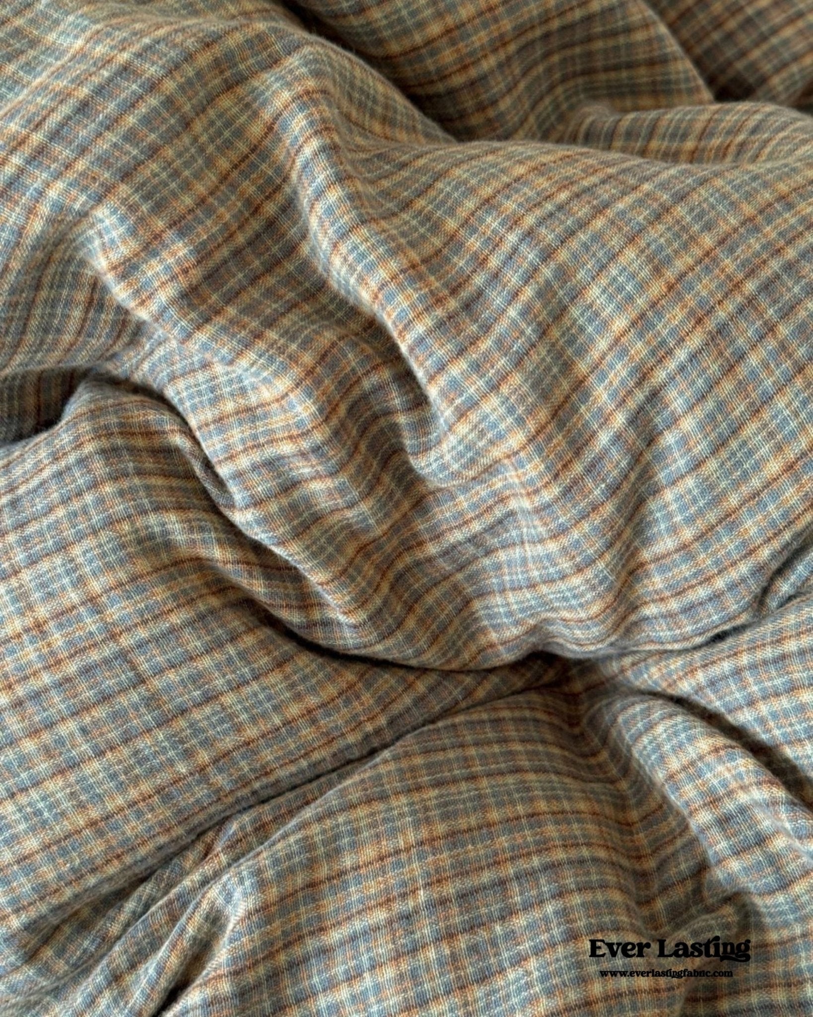 British Vintage Plaid Bedding Set / Brown - Ever Lasting
