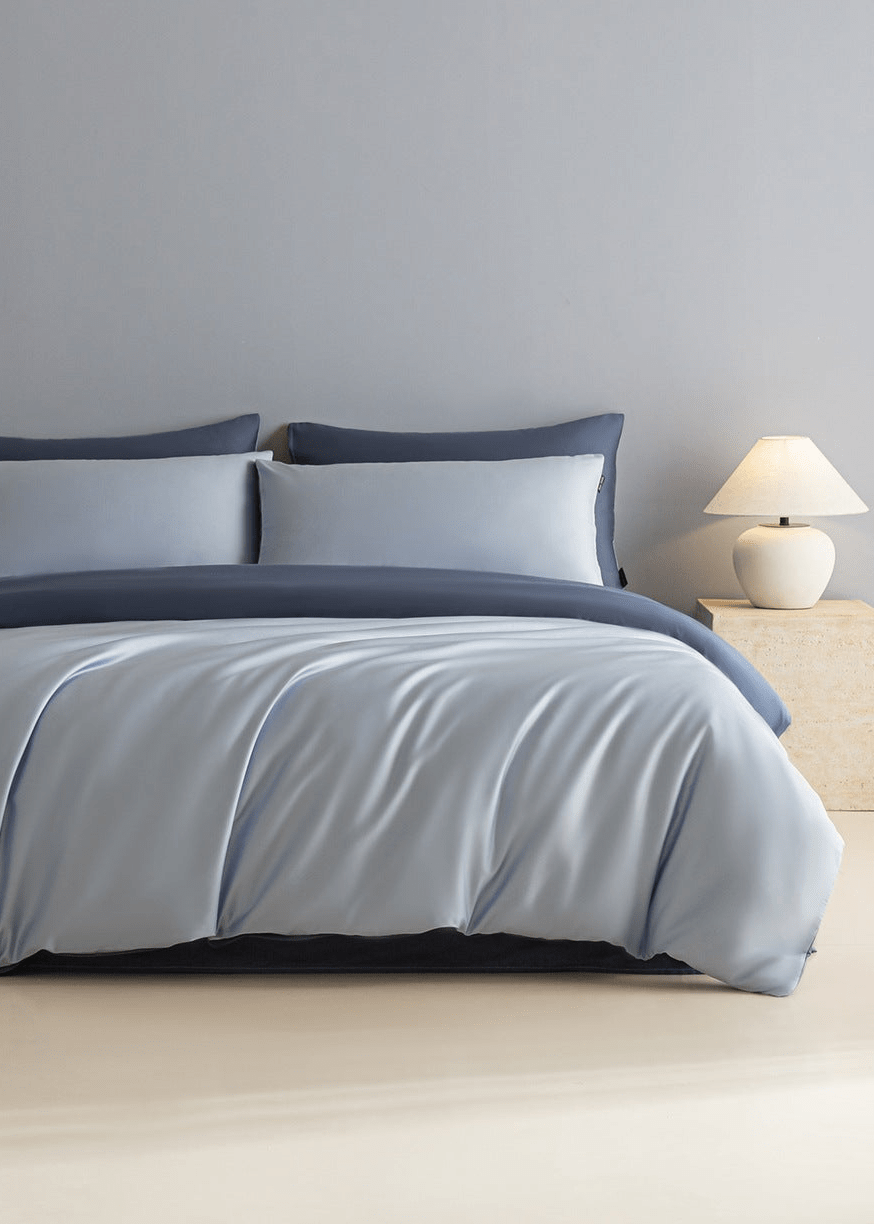 -Ever Lasting - Brooks Solid Color Bedding Set / Blue -Bedding Set -Ever Lasting