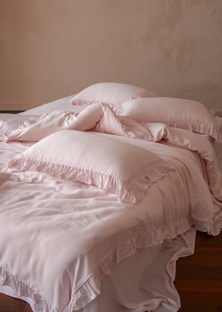 -Ever Lasting - Brynn TENCEL™ Lace Bedding Set / Green -Bedding Set -Ever Lasting