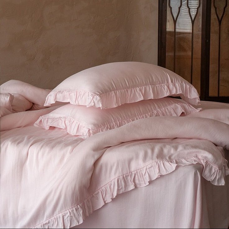 -Ever Lasting - Brynn TENCEL™ Lace Bedding Set / Green -Bedding Set -Ever Lasting