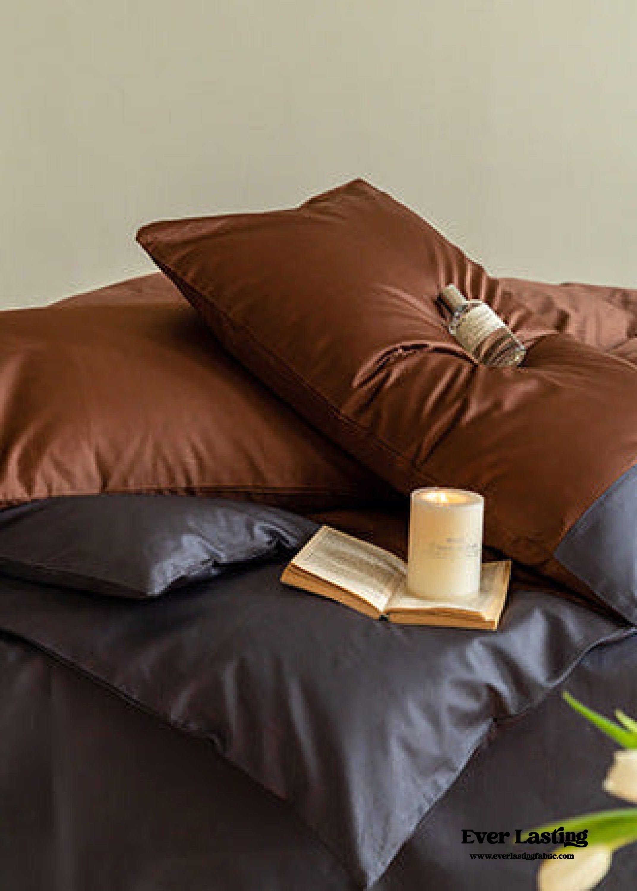 - Ever Lasting - Calvin Ribbon Tie Bedding Set / White - Bedding Set - Ever Lasting