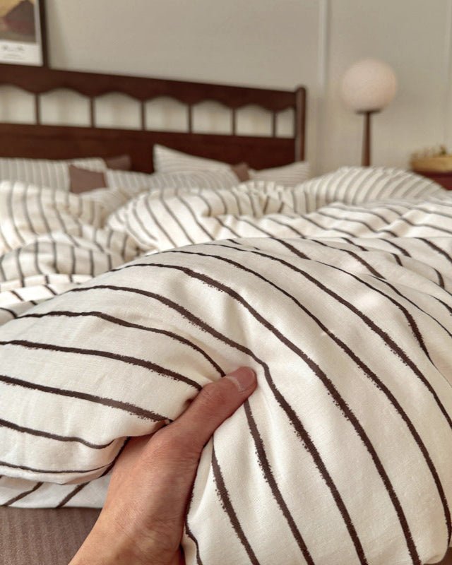 Camille French Plaid Bedding Set / Blue - Ever Lasting