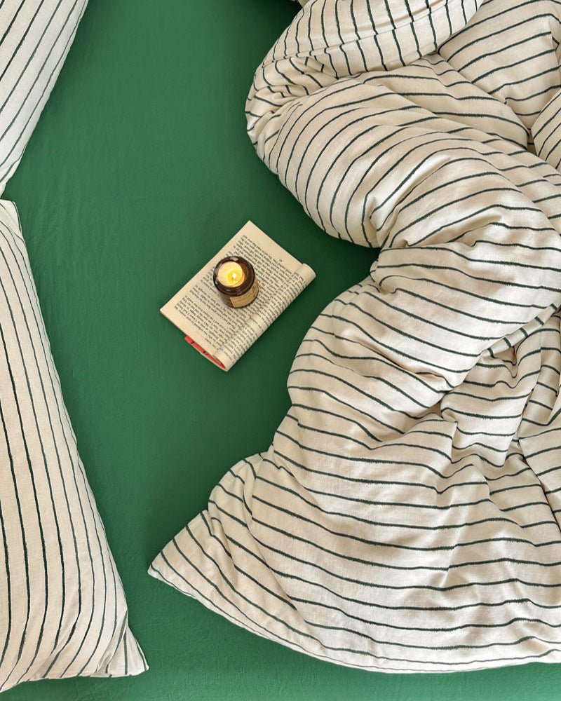 Camille French Plaid Bedding Set / Blue - Ever Lasting