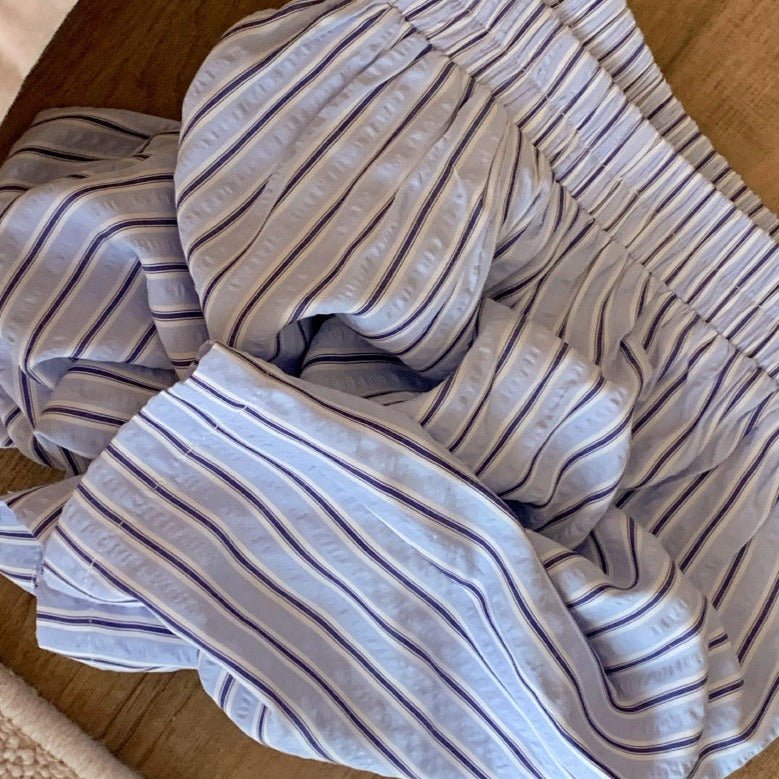 - Ever Lasting - Candy Stripe Shorts Lounge Bottoms / Green - Pajamas - Ever Lasting