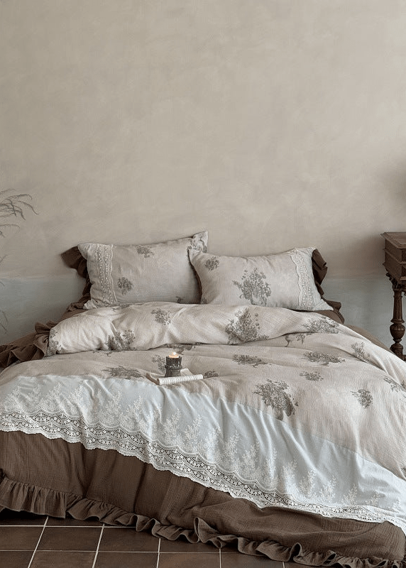 - Ever Lasting - Cassia Embroidered Lace Bedding Bundle - Bedding Bundle - Ever Lasting