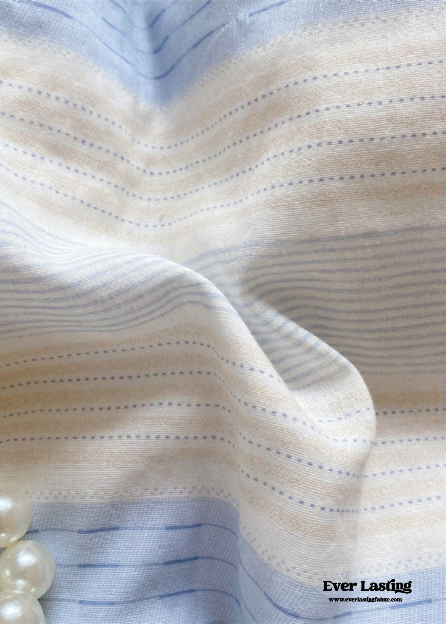 Cecilia Lace Ruffle Double Gauze Striped Bedding Set / Pink - Ever Lasting