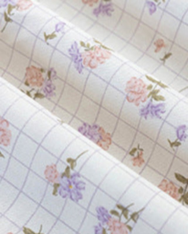 Celia Cottage Ribbon Bow Tie Floral Bedding Set / Blue - Ever Lasting