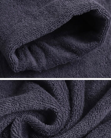 Classic Ultra - Soft Absorbent Cotton Bathrobe / Dark Gray - Ever Lasting