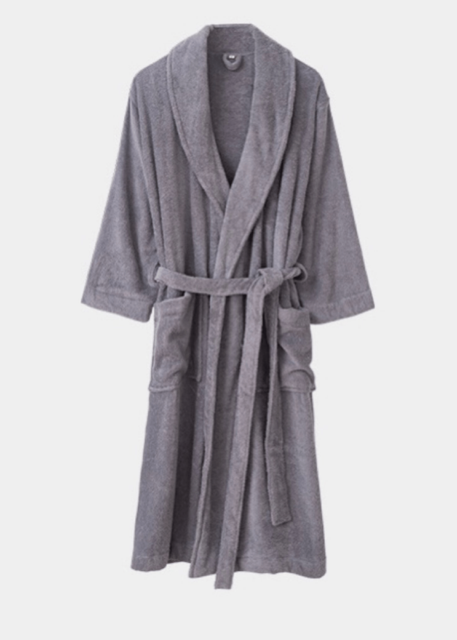 Classic Ultra - Soft Absorbent Cotton Bathrobe / Dark Gray - Ever Lasting